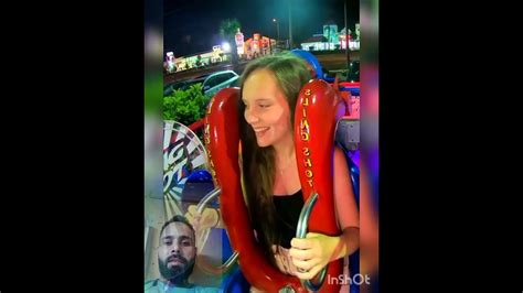 boob slip on slingshot ride|Slingshot tits popping